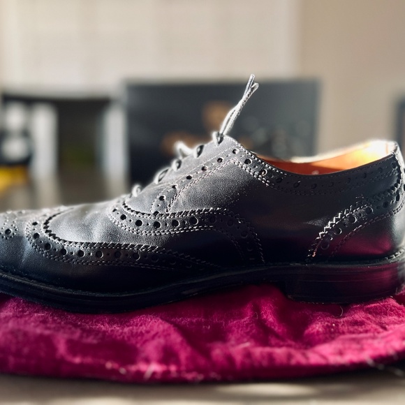 Allen Edmonds Whitney Wingtip Oxford Shoes – Black – Size 9.5 D - Picture 2 of 8